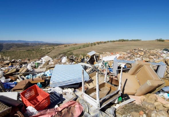 Garbage Dump with Leachate and Condensate