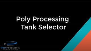 Tank Selector Tool