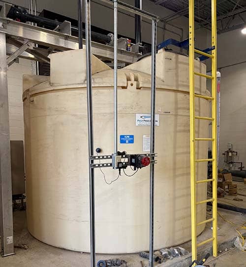 Tank and ladder assembly