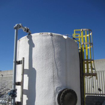 Fats, Oils, and Grease (FOG) Tank with FRP side manway, FRP ladder