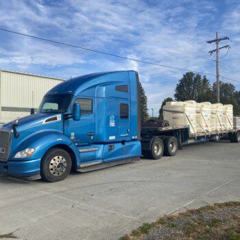 Truck Leaving Our Winchester Plant with 4-1000 SAFE-Tanks